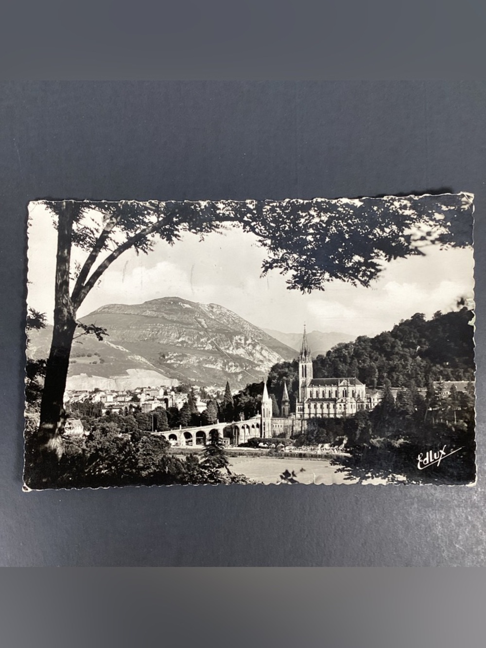 Postcard Lourdes France, Basilica Our Lady of the Rosary, Catholic Posted